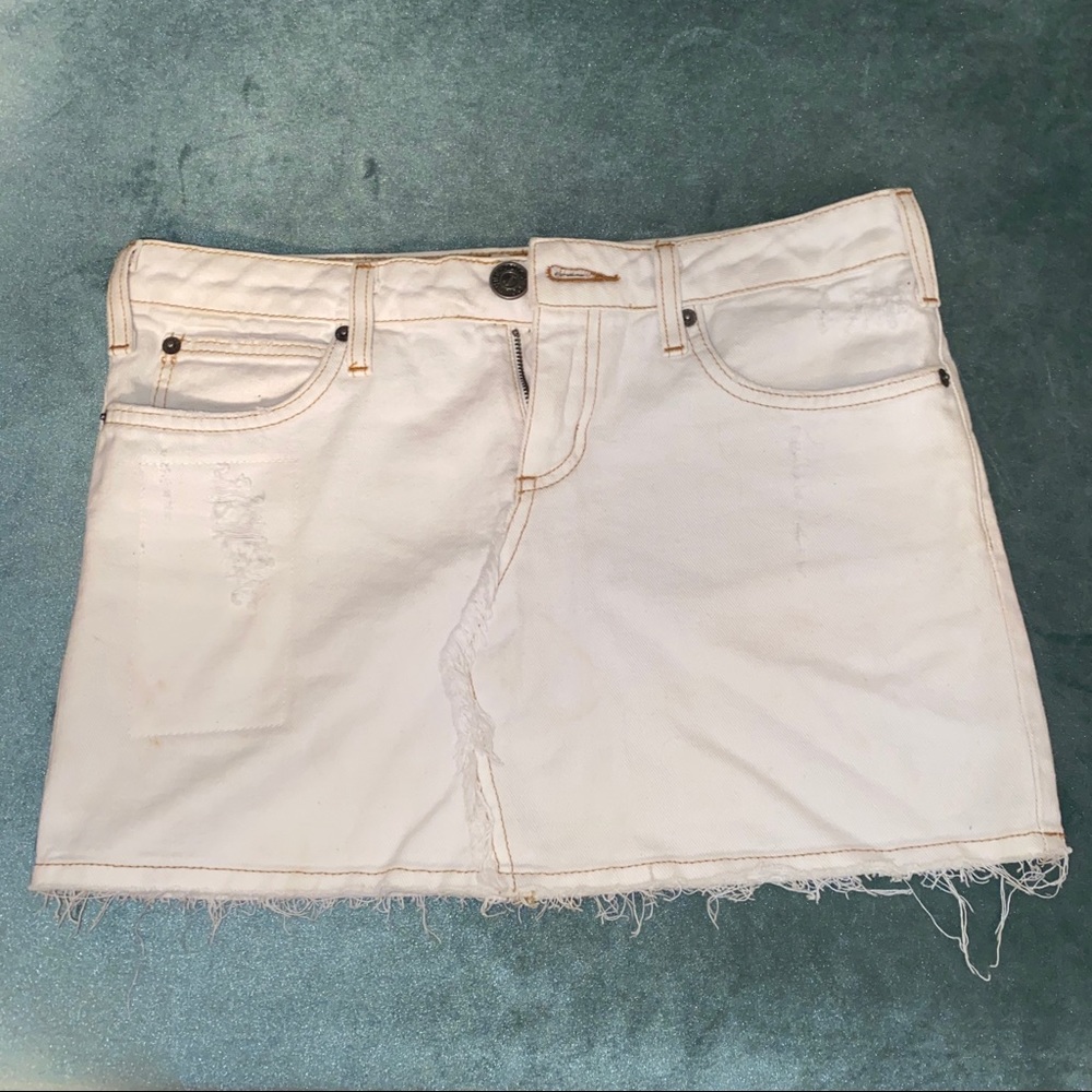 Juicy Couture White Jean Skirt